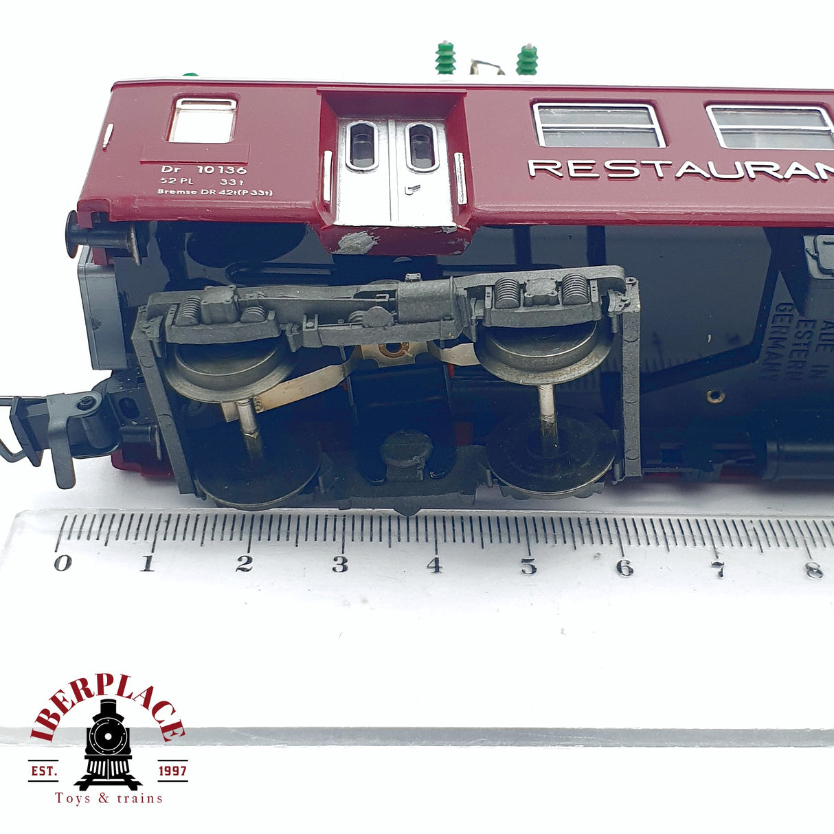 ♻️ 2da mano -  DC Fleischmann 5131 vagón pasajeros restaurante SBB CFF 10136 H0 escala 1:87