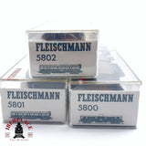 ♻️ 2da mano -  DC Fleischmann 3x vagones pasajeros y equipaje K.P.E.V H0 escala 1:87