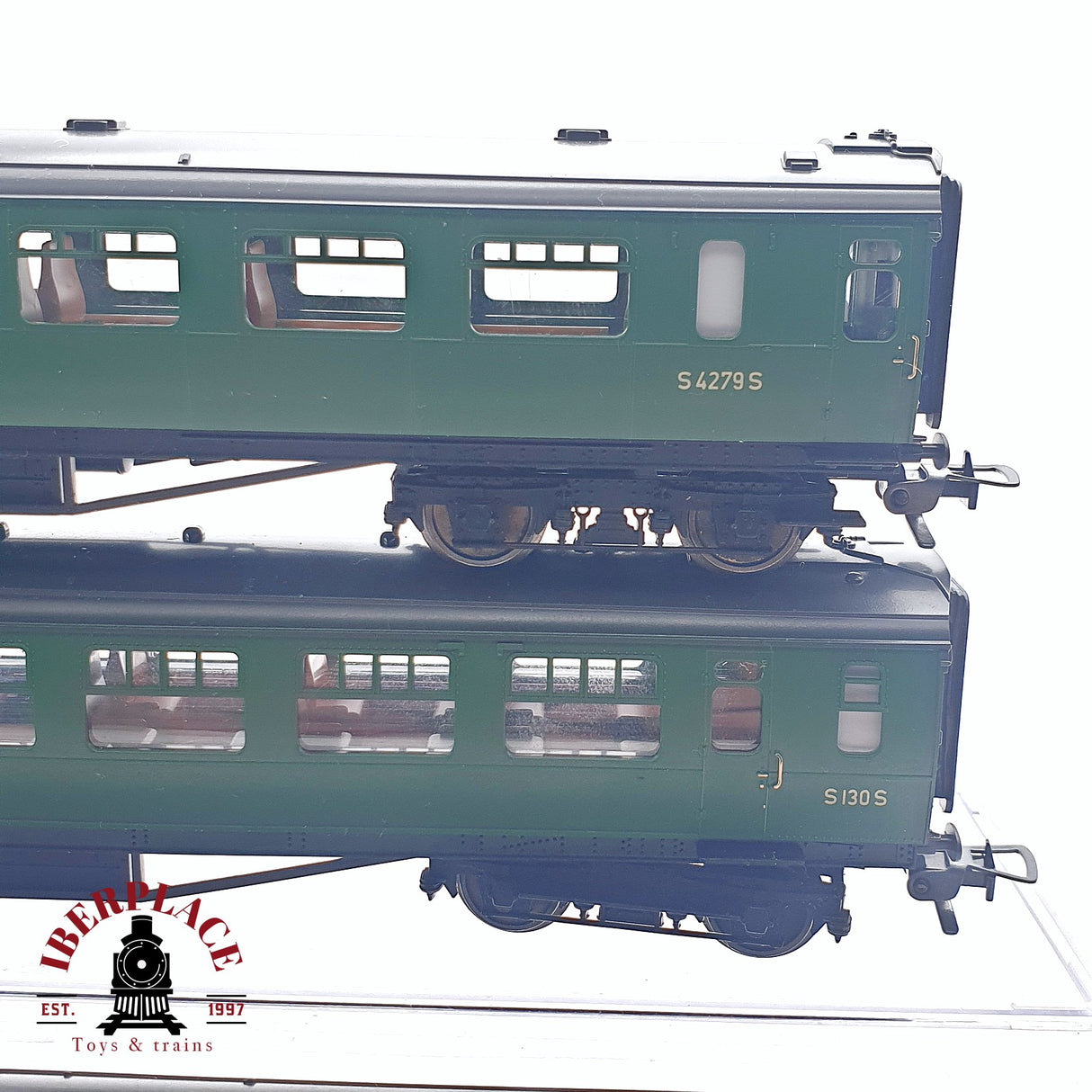 ♻️ 2da mano -  DC Fleischmann 3x vagones pasajeros Ferrocarriles Británicos H0 escala 1:87