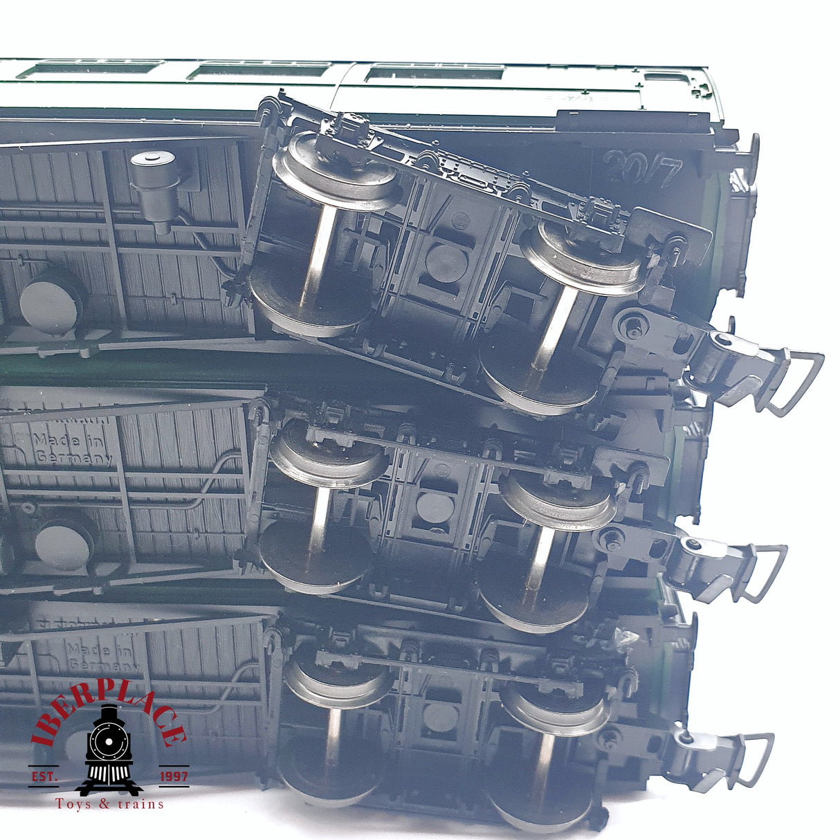 ♻️ 2da mano -  DC Fleischmann 3x vagones pasajeros Ferrocarriles Británicos H0 escala 1:87