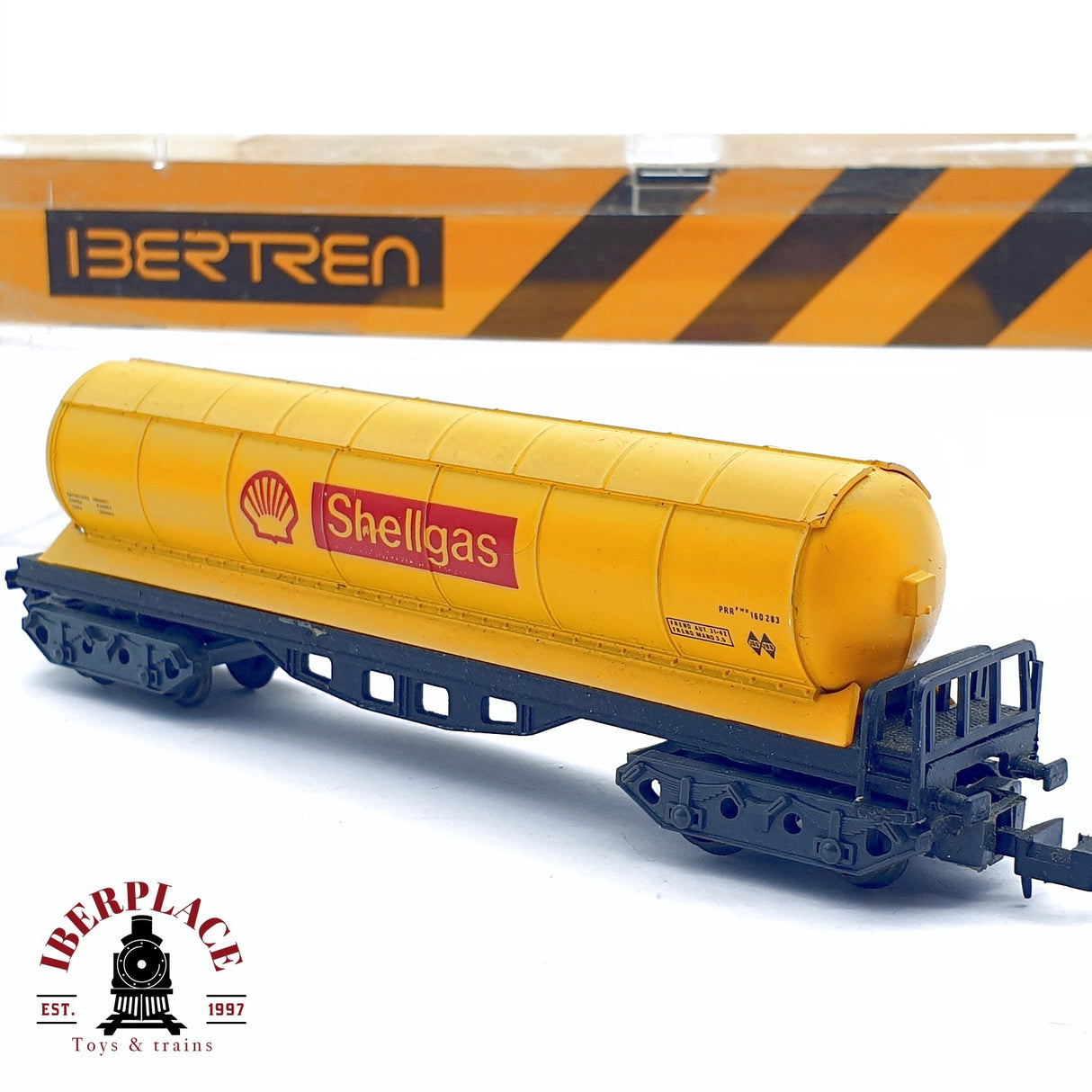 ♻️ 2da mano - IBERTREN 365 vagón cisterna Shellgas RENEF RN N escala 1:160