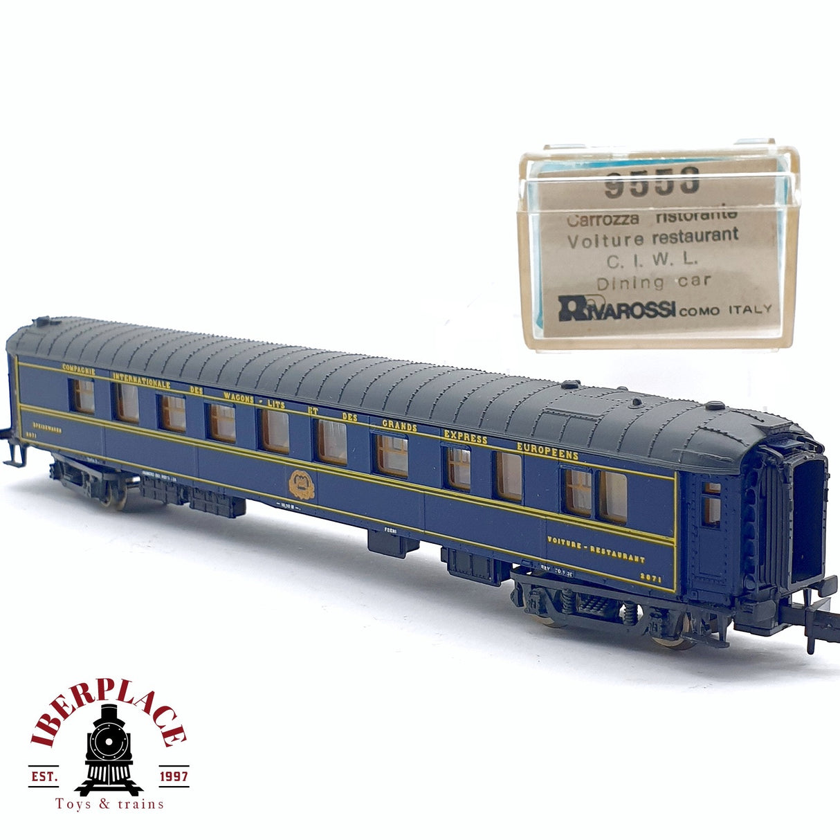 ♻️ 2da mano - Rivarossi 9553 vagón pasajeros coche restaurante grand Express Europeens N escala 1:160