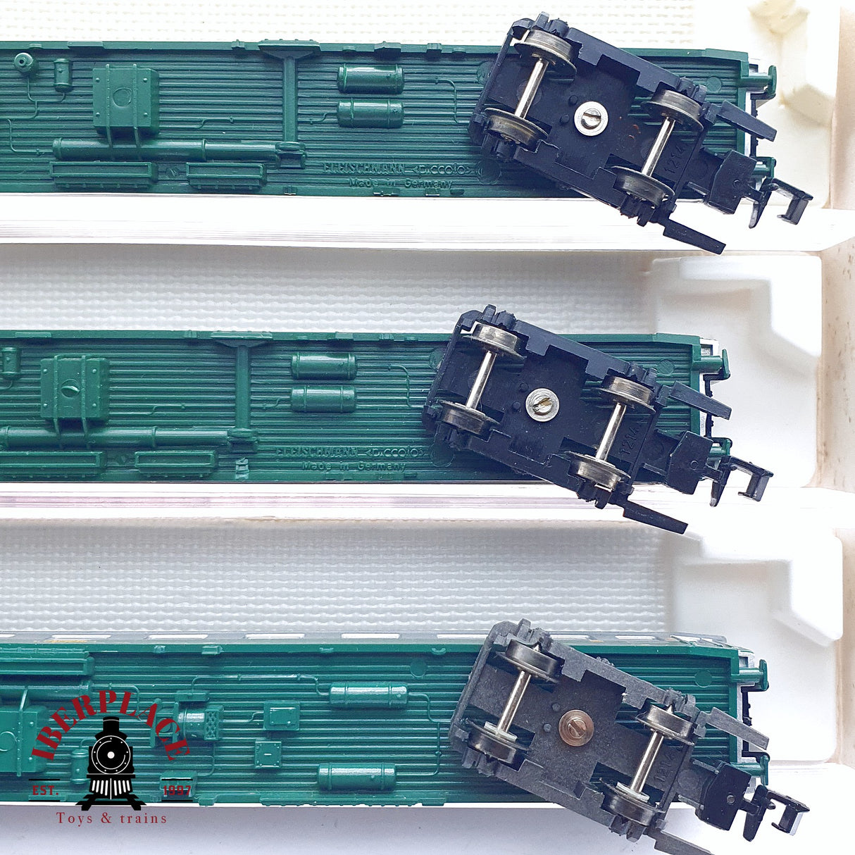 ♻️ 2da mano - 3x Fleischmann 8152 8151 8193 vagones pasajeros SNCF N escala 1:160