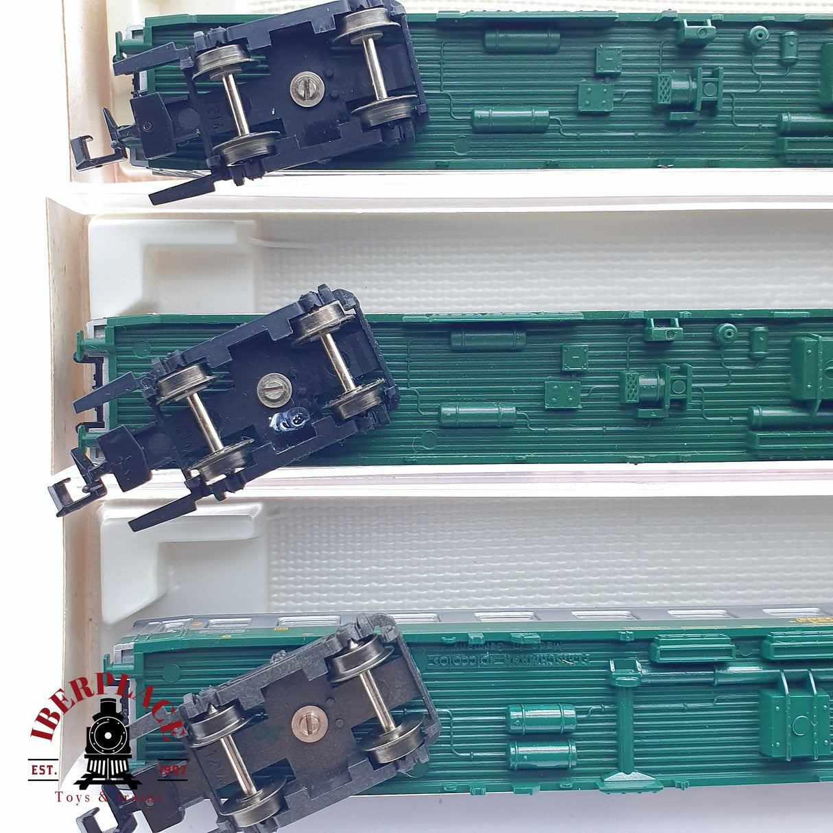 ♻️ 2da mano - 3x Fleischmann 8152 8151 8193 vagones pasajeros SNCF N escala 1:160