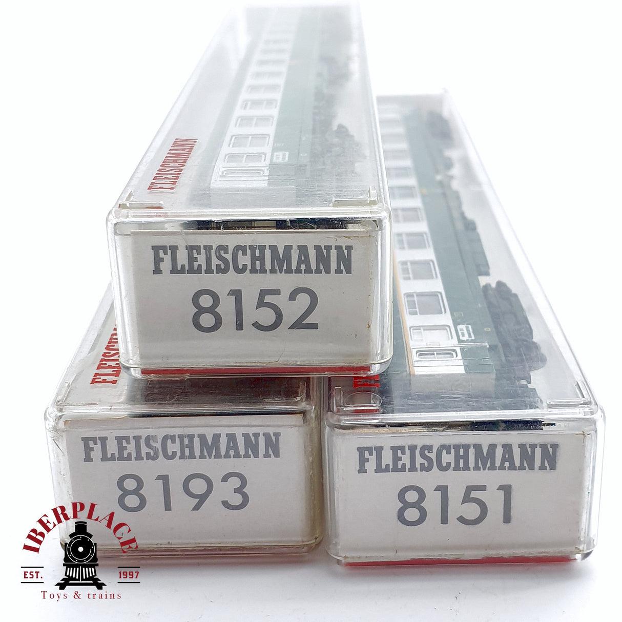 ♻️ 2da mano - 3x Fleischmann 8152 8151 8193 vagones pasajeros SNCF N escala 1:160