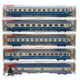 ♻️ 2da mano - 4x Fleischmann 7432 8190 8100 8199 vagones pasajeros y equipaje DB N escala 1:160