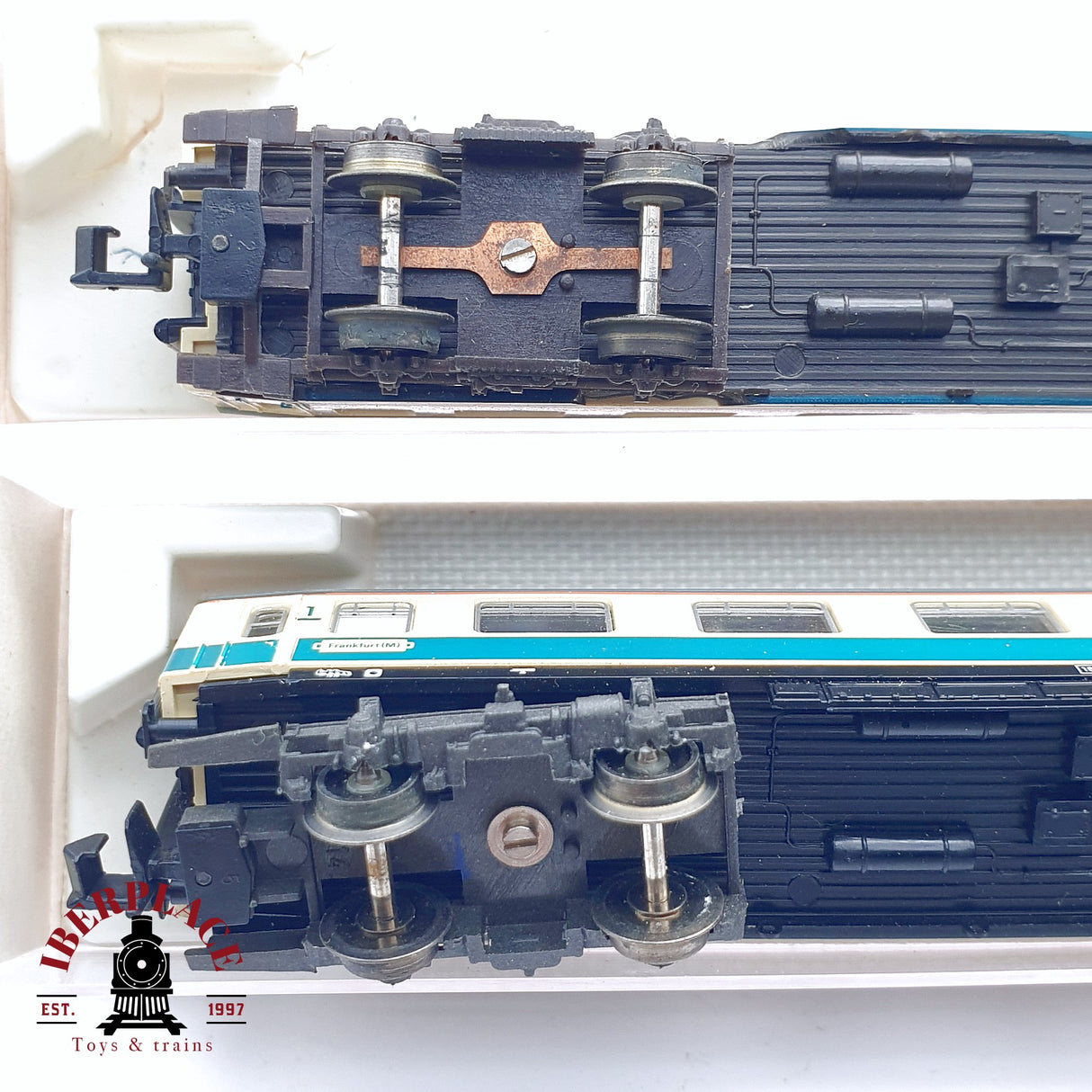 ♻️ 2da mano - 4x Fleischmann 7432 8190 8100 8199 vagones pasajeros y equipaje DB N escala 1:160