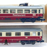 ♻️ 2da mano - 5x Fleischmann vagones pasajeros y restaurante Restaurante DB N escala 1:160