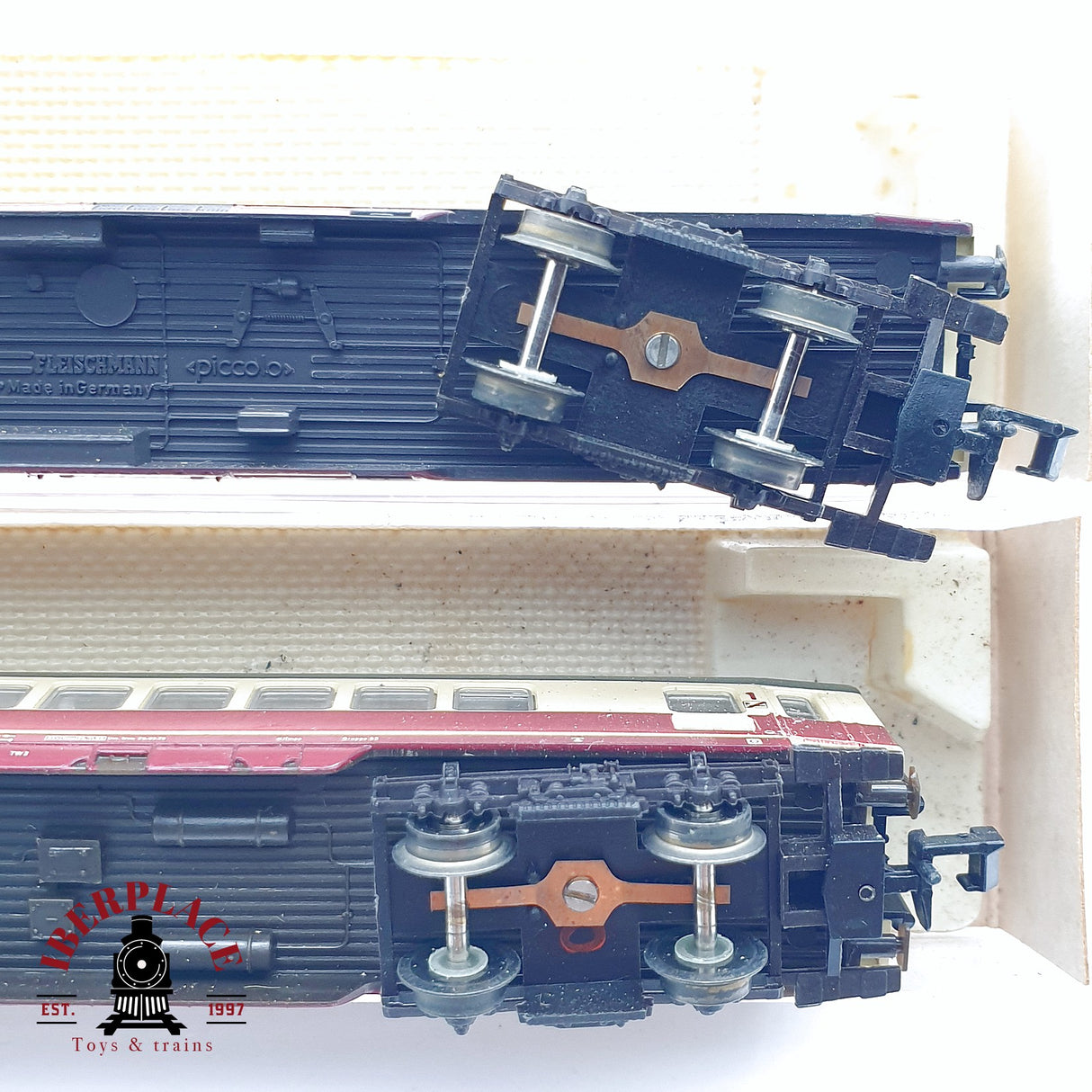 ♻️ 2da mano - 5x Fleischmann vagones pasajeros y restaurante Restaurante DB N escala 1:160