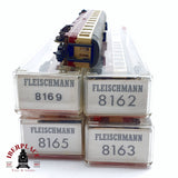 ♻️ 2da mano - 5x Fleischmann vagones pasajeros y restaurante Restaurante DB N escala 1:160