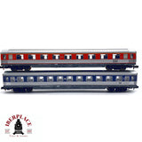 ♻️ 2da mano - 2x Fleischmann vagones pasajeros, restaurante DB 1-2 clase N escala 1:160