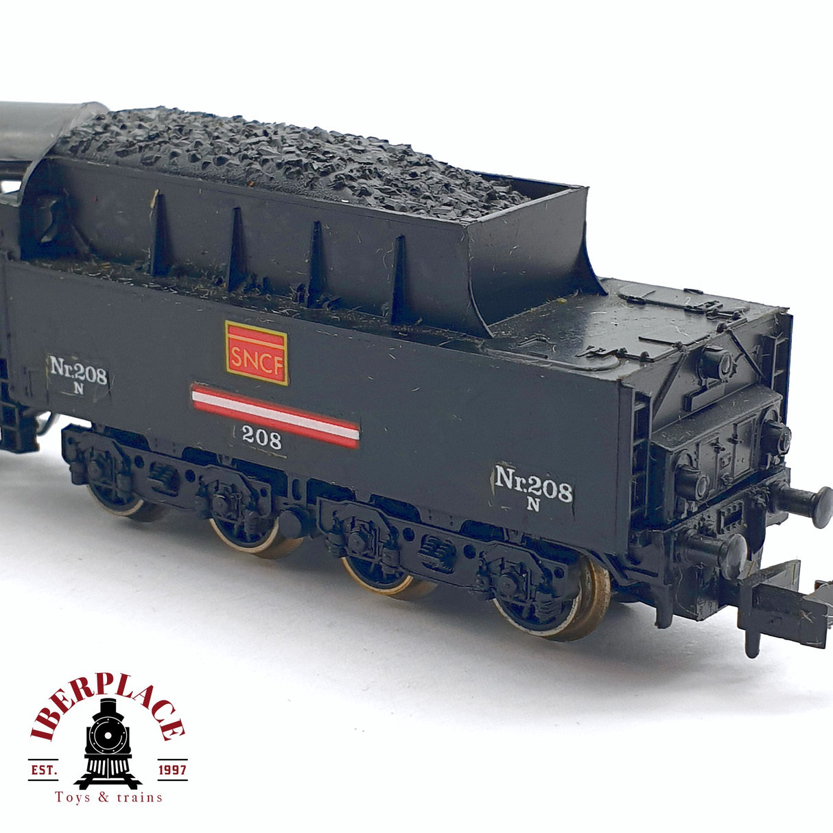 ♻️ 2da mano - Fleischmann Locomotora de vapor para restaurar SNCF 208 N escala 1:160