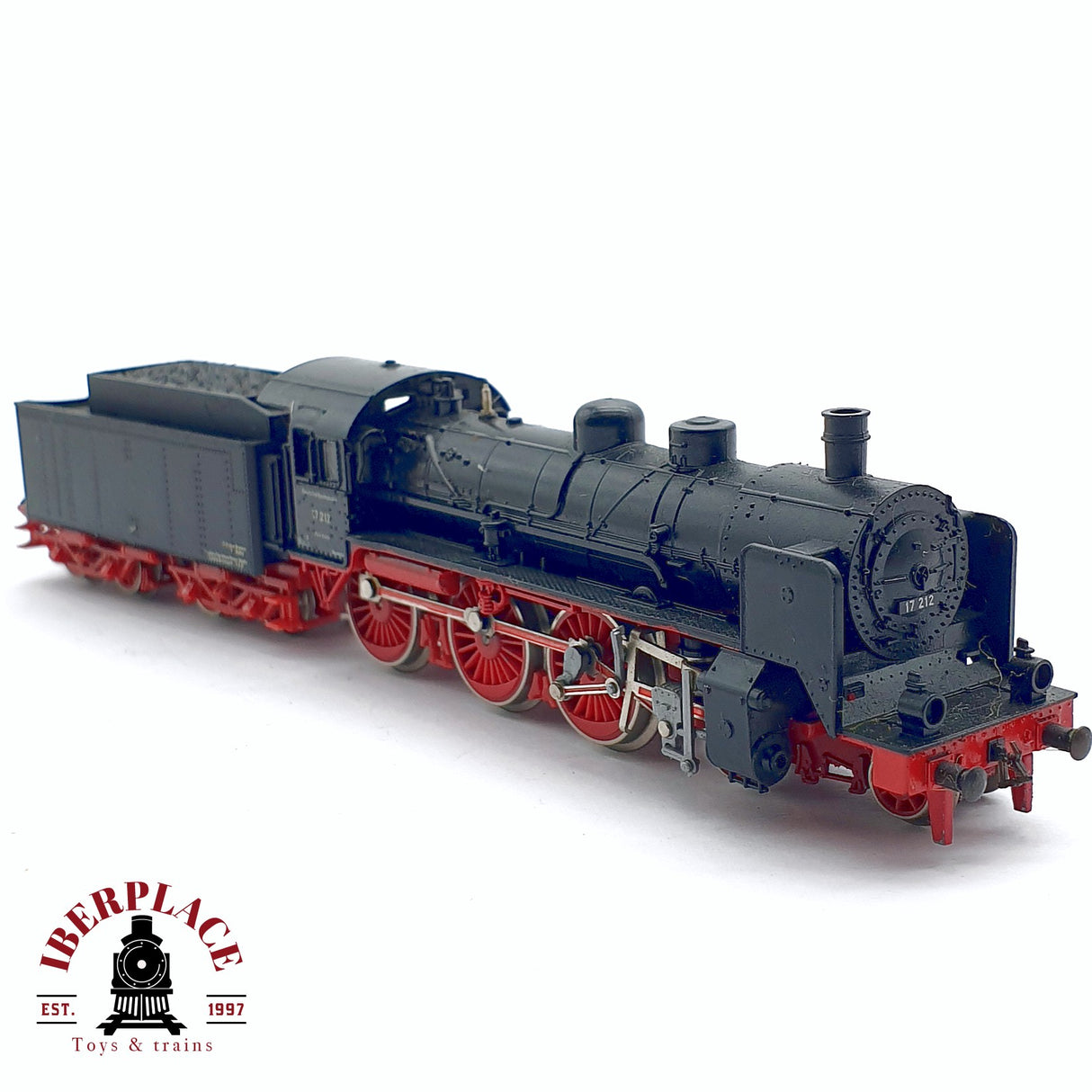 💡♻️ 2da mano - Minitrix Locomotora de vapor DR 17 212 negra N escala 1:160