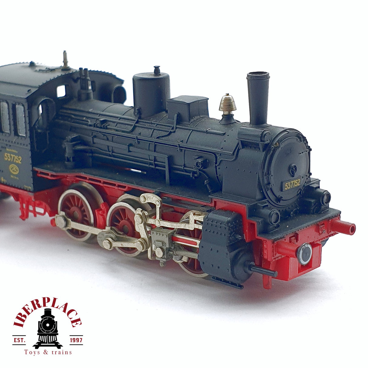 ♻️ 2da mano - Fleischmann Locomotora de vapor 537752 Negra para restaurar N escala 1:160