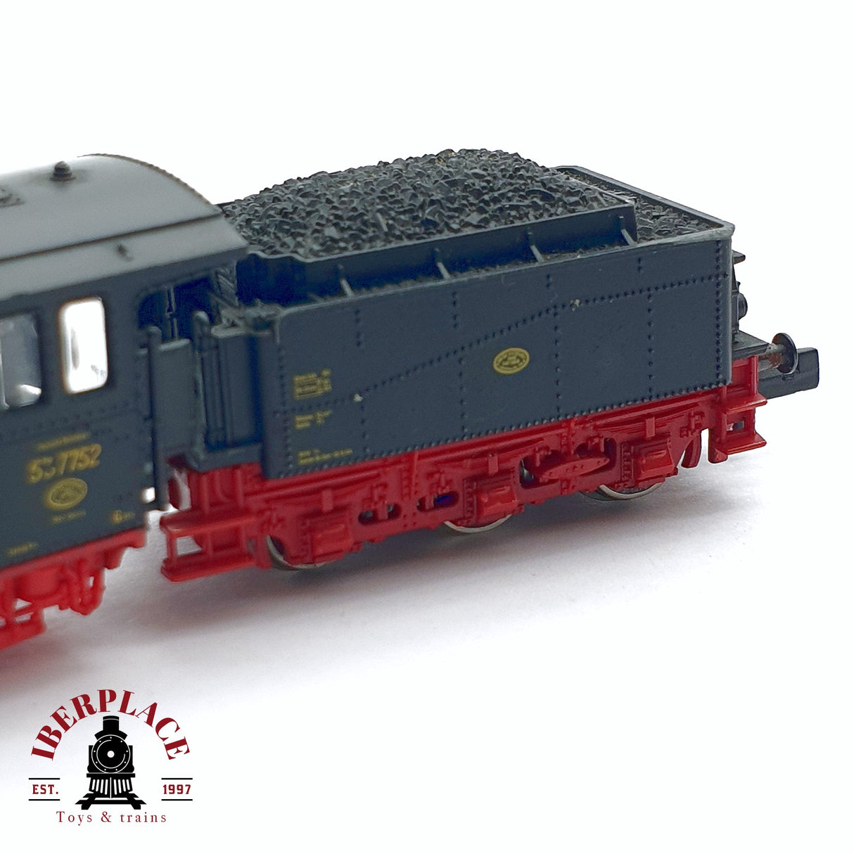 ♻️ 2da mano - Fleischmann Locomotora de vapor 537752 Negra para restaurar N escala 1:160