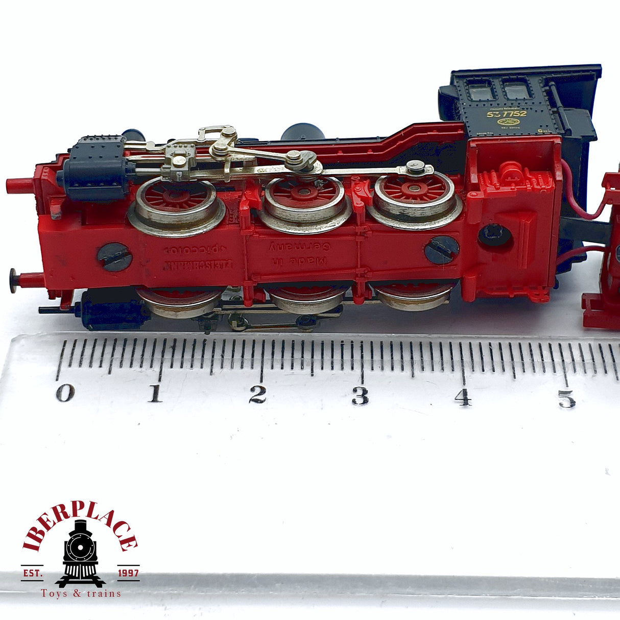 ♻️ 2da mano - Fleischmann Locomotora de vapor 537752 Negra para restaurar N escala 1:160