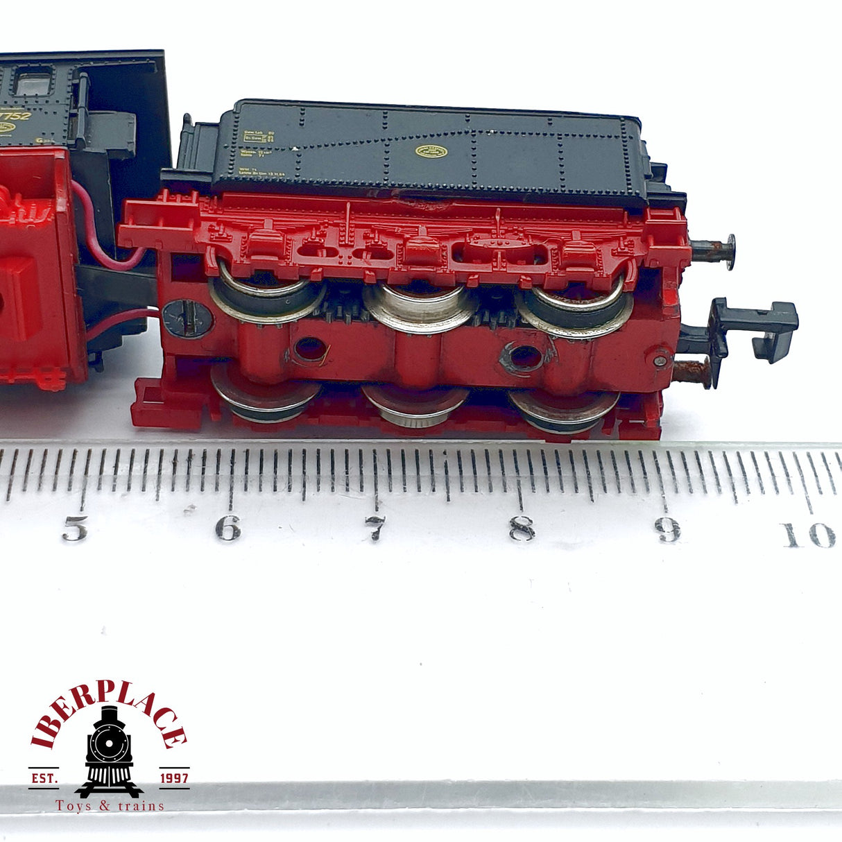 ♻️ 2da mano - Fleischmann Locomotora de vapor 537752 Negra para restaurar N escala 1:160