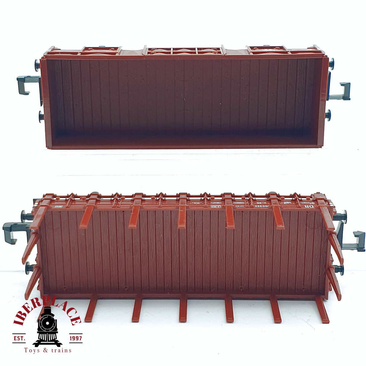 ♻️ 2da mano - 2x Fleischmann vagones mercancias EUROP DB N escala 1:160