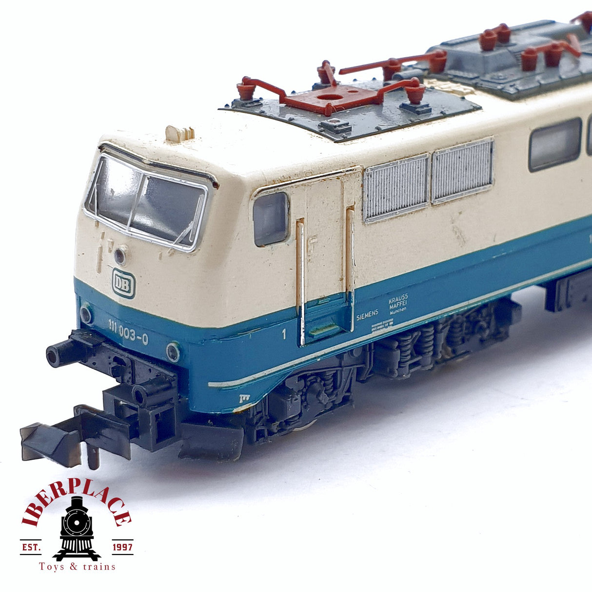 ♻️ 2da mano -  Minitrix 51 2062 00 locomotora eléctrica DB 111 003-0 para restaurar N escala 1:160