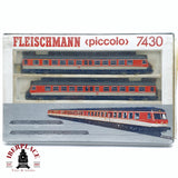 ♻️ 2da mano -  Fleischmann 7430 tren Diesel de pasajeros DB para restaurar N escala 1:160