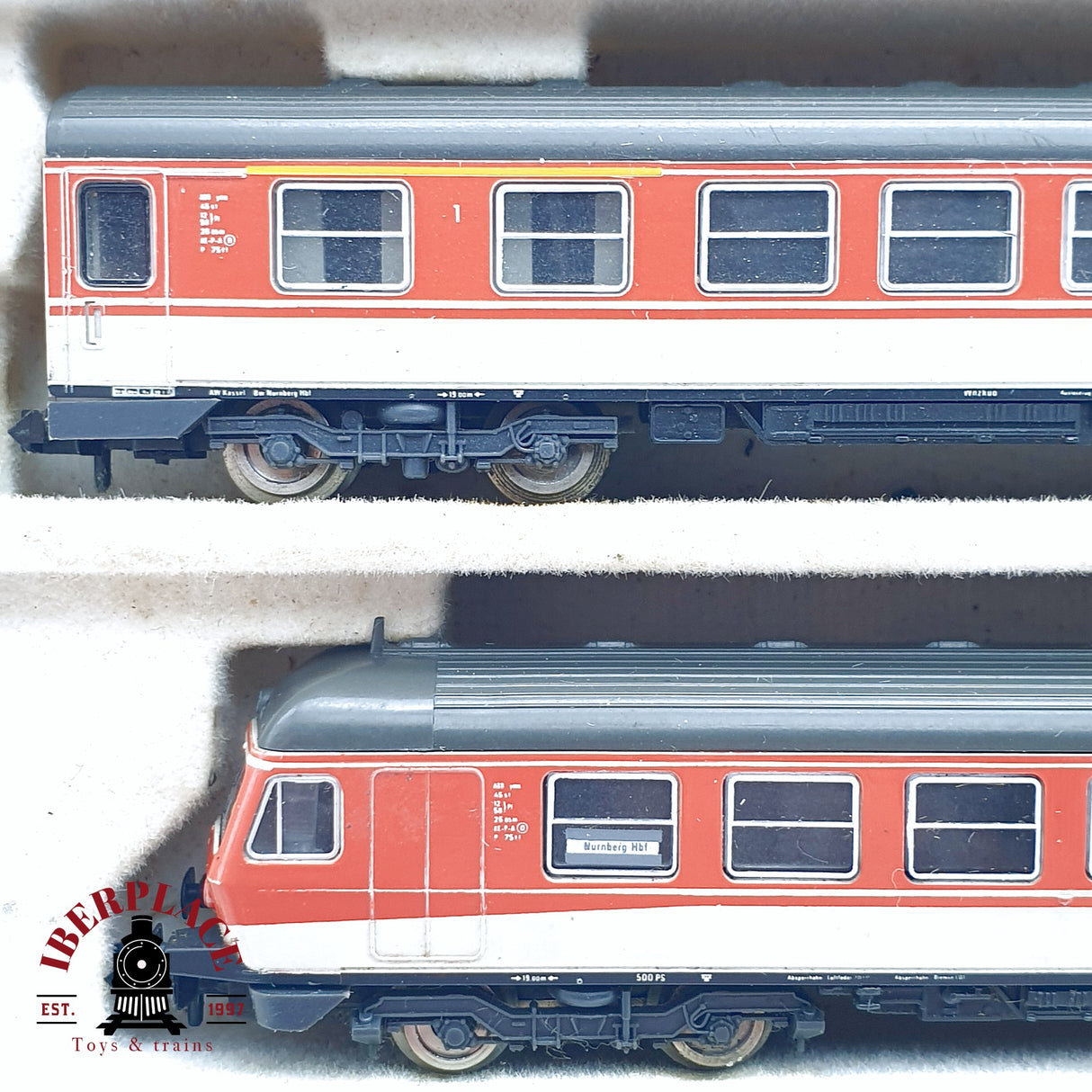 ♻️ 2da mano -  Fleischmann 7430 tren Diesel de pasajeros DB para restaurar N escala 1:160