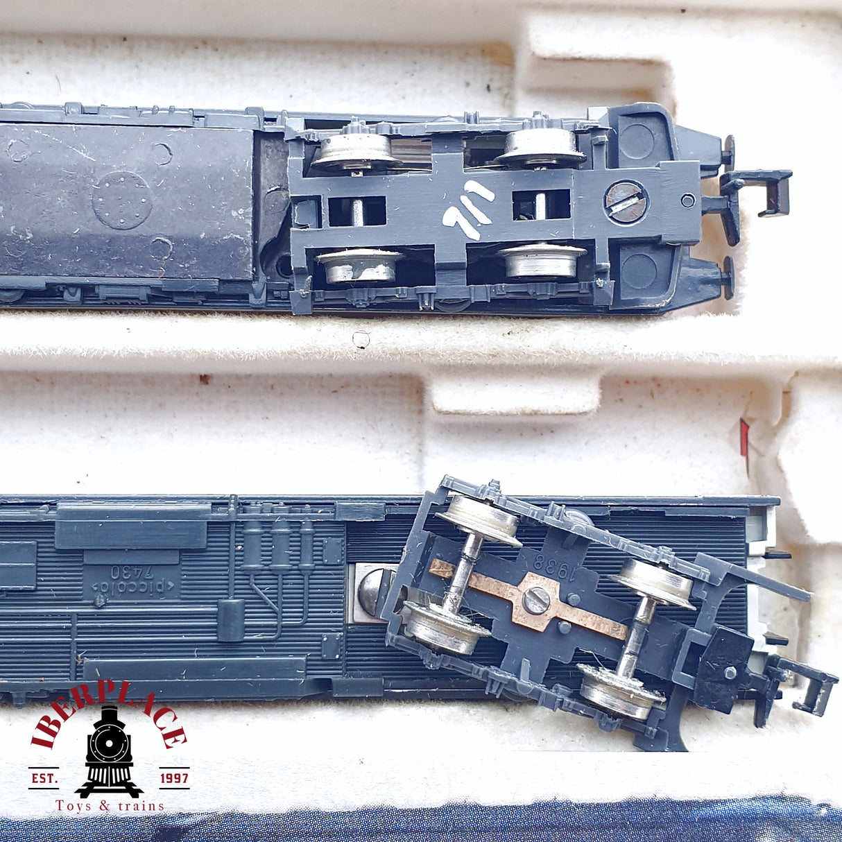 ♻️ 2da mano -  Fleischmann 7430 tren Diesel de pasajeros DB para restaurar N escala 1:160