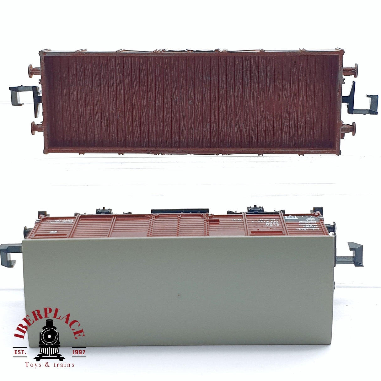 ♻️ 2da mano - Fleischmann Minitrix 2x vagones mercancias DB N escala 1:160