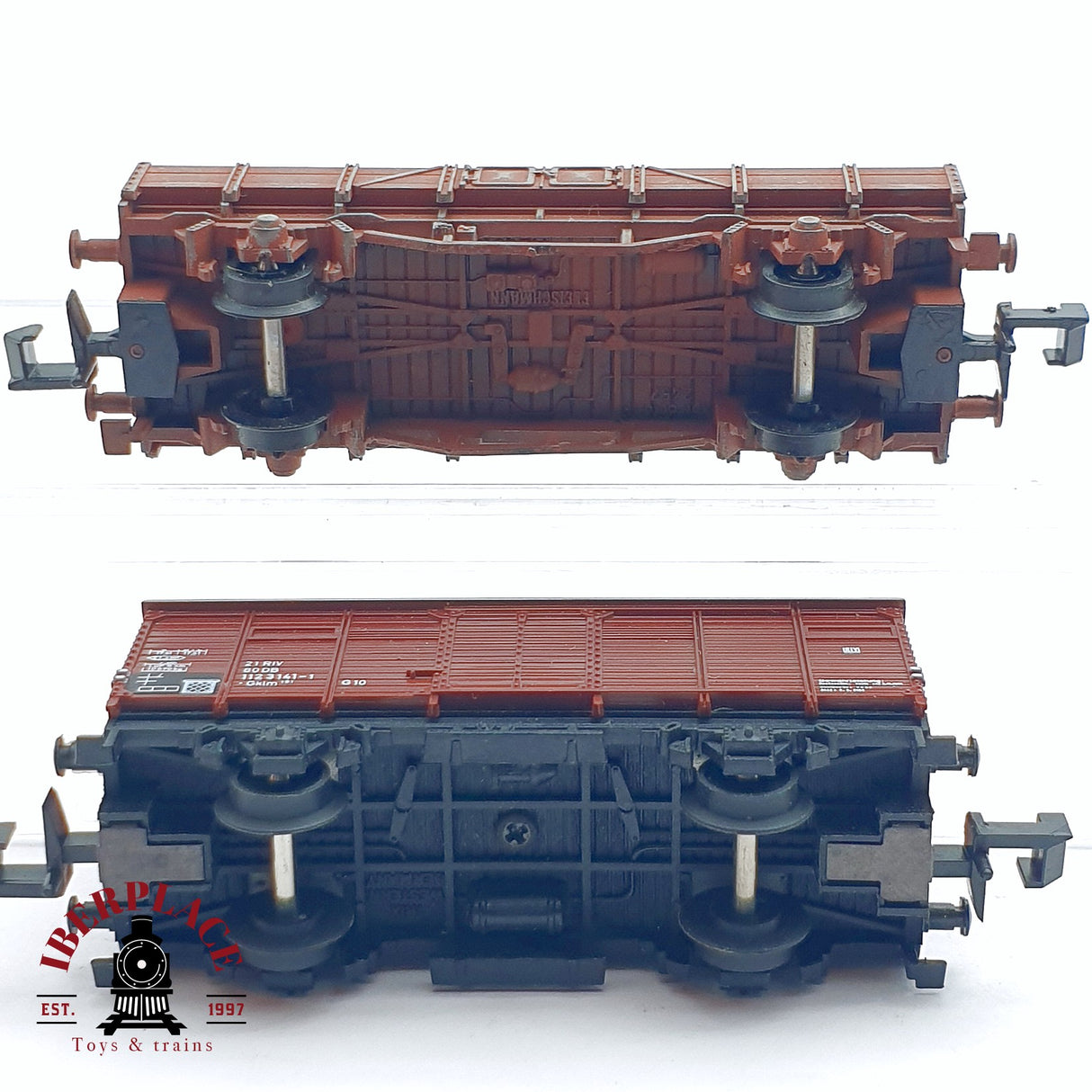 ♻️ 2da mano - Fleischmann Minitrix 2x vagones mercancias DB N escala 1:160