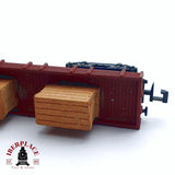 ♻️ 2da mano - IBERTREN vagón mercancias de borde bajo con carga RENFE N escala 1:160