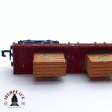 ♻️ 2da mano - IBERTREN vagón mercancias de borde bajo con carga RENFE N escala 1:160