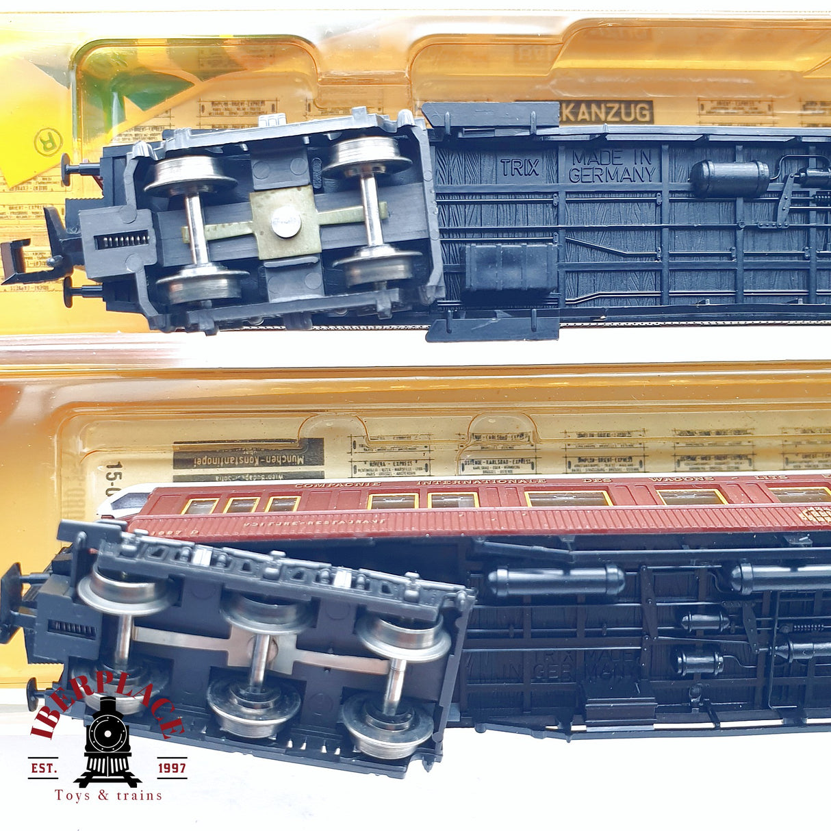 ♻️ 2da mano - Minitrix 4x 3178/79/81/82 vagones pasajero wagons lits grands express europeens N escala 1:160