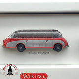 WIKING set de buses 50 años Mercedes Benz, Setra S8, Bussing Trambus H0 escala 1:87