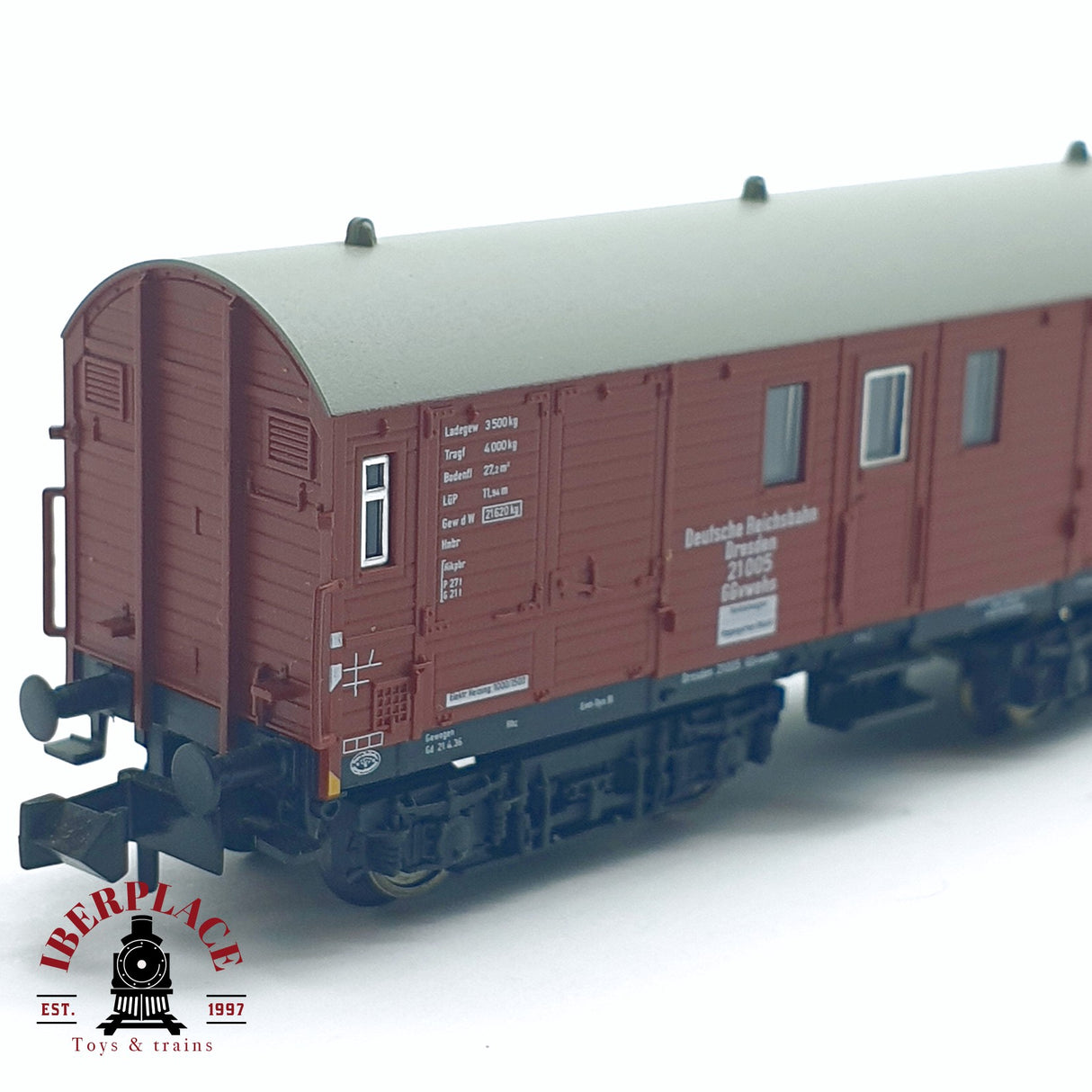 ♻️ 2da mano - Fleischmann 8394K vagón establo DR Dresden 21005 N escala 1:160