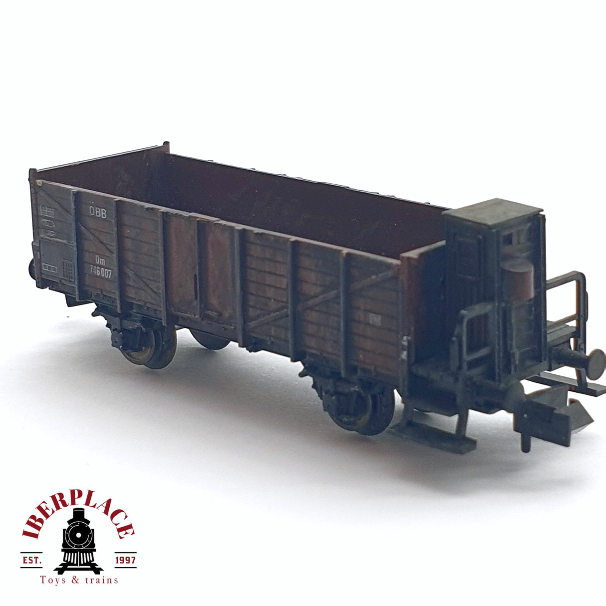 ♻️ 2da mano - Fleischmann 8216A vagón bordes altos ÖBB 746 007 N escala 1:160