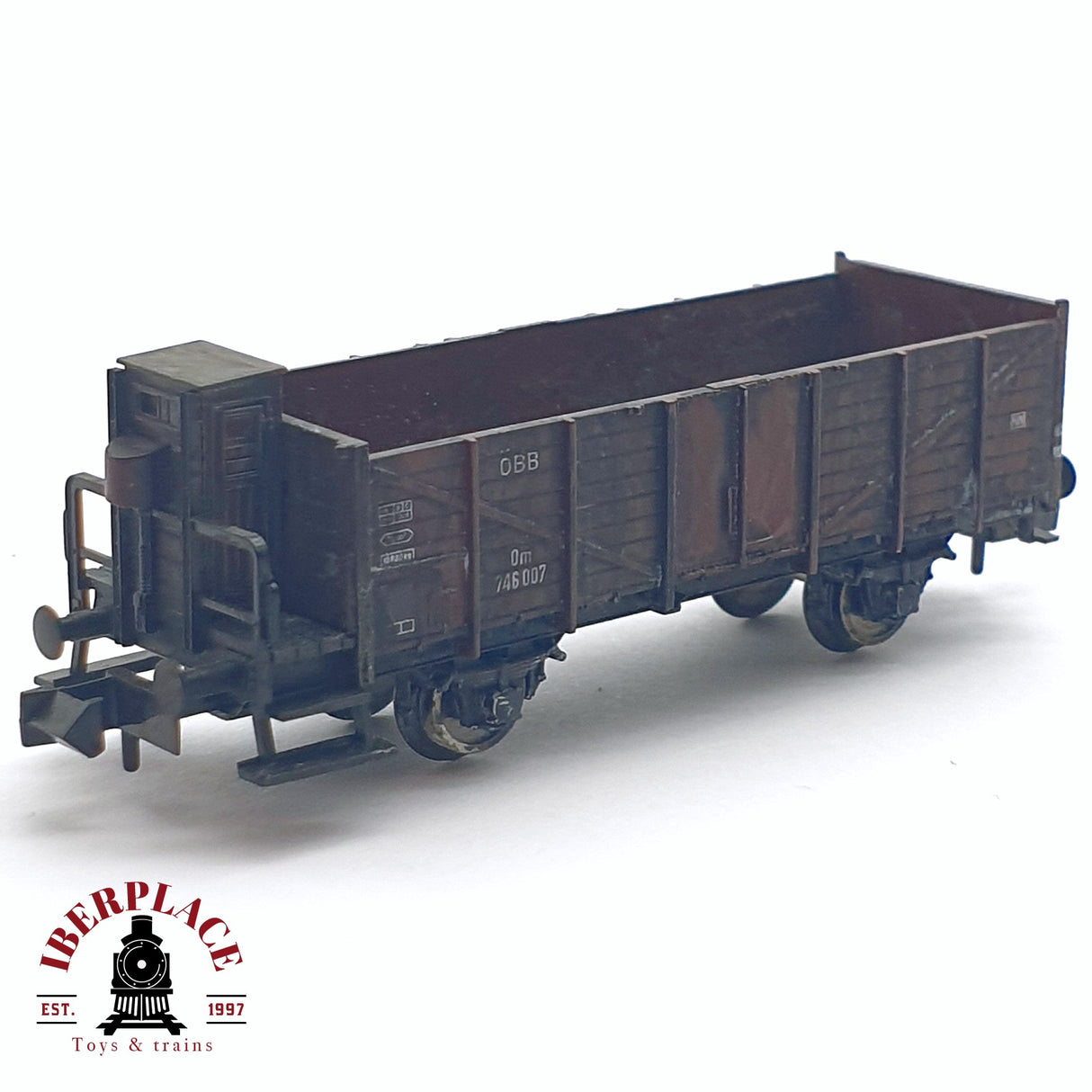 ♻️ 2da mano - Fleischmann 8216A vagón bordes altos ÖBB 746 007 N escala 1:160