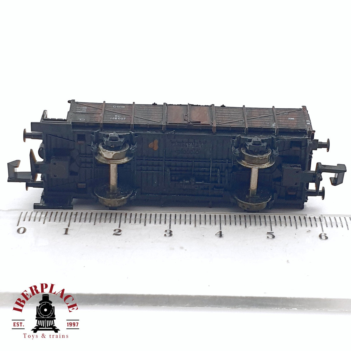 ♻️ 2da mano - Fleischmann 8216A vagón bordes altos ÖBB 746 007 N escala 1:160