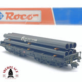 ♻️ 2da mano - Fleischmann 25315 vagón plataforma con tubos Salzgitter AG N escala 1:160