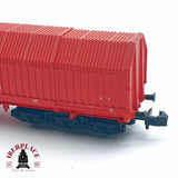 ♻️ 2da mano - Roco 25320 vagón cerrado Cargo DB Rojo N escala 1:160