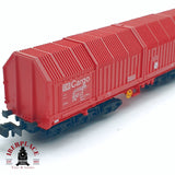 ♻️ 2da mano - Roco 25320 vagón cerrado Cargo DB Rojo N escala 1:160