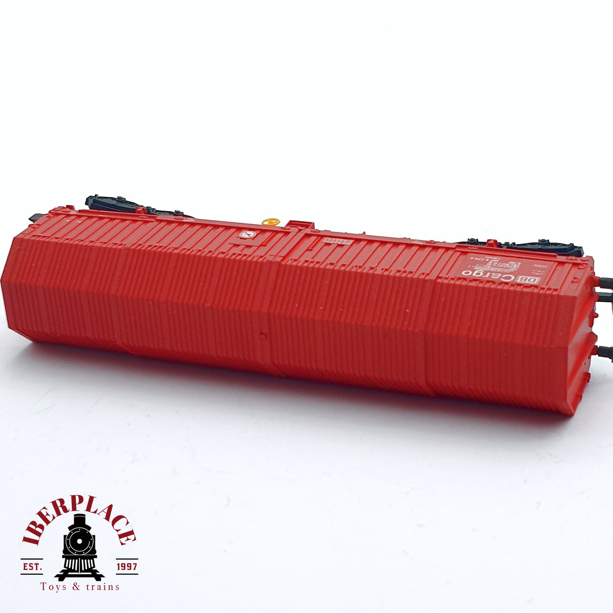 ♻️ 2da mano - Roco 25320 vagón cerrado Cargo DB Rojo N escala 1:160