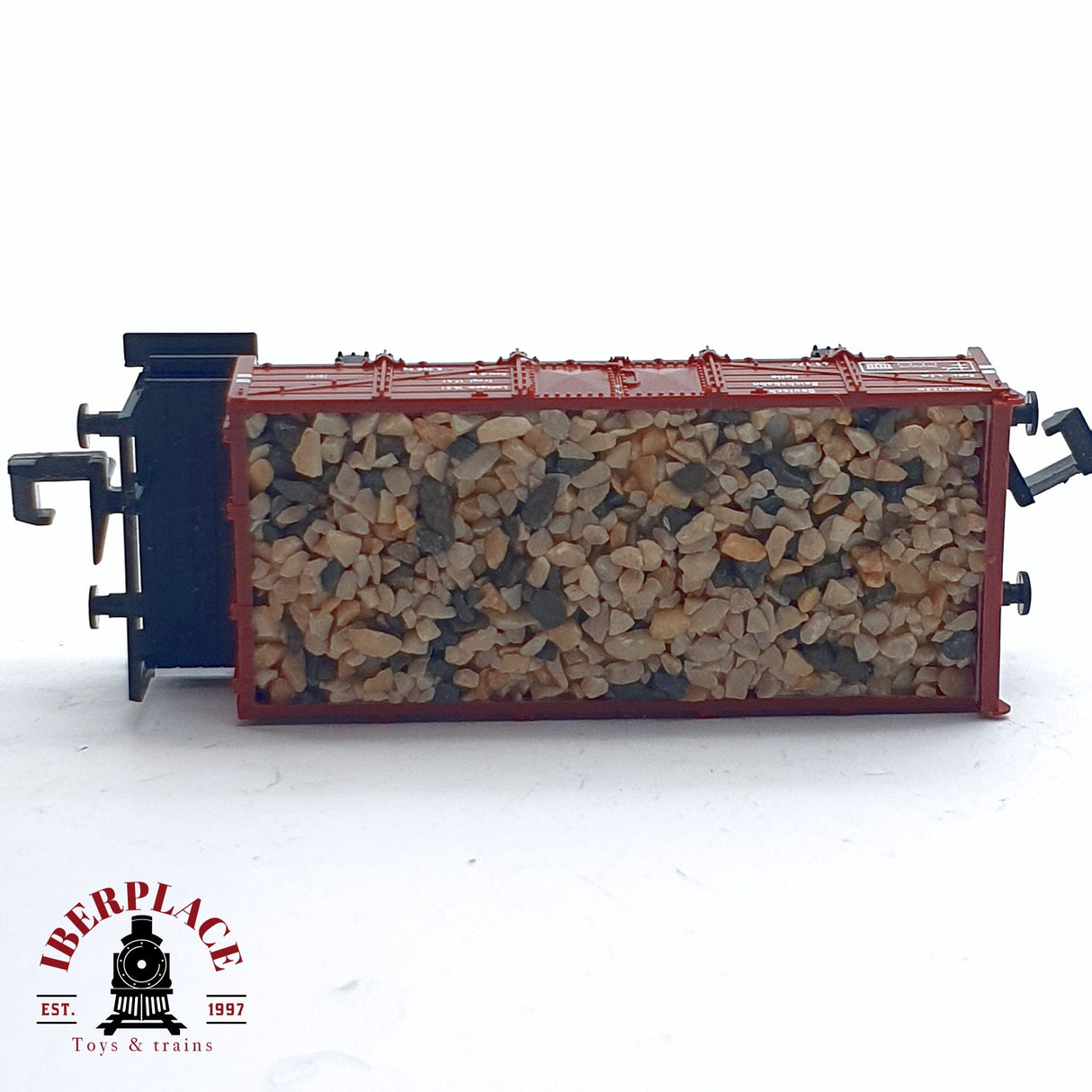 ♻️ 2da mano - Fleischmann 8203 vagón abierto con piedras DR N escala 1:160