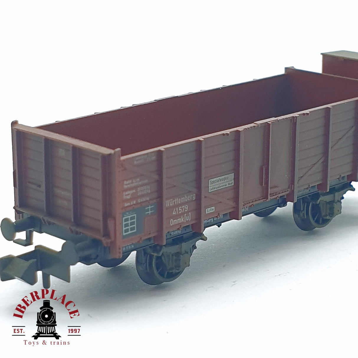 ♻️ 2da mano - Fleischmann 8825K vagón de borde alto con garita 41579 N escala 1:160