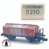♻️ 2da mano - Fleischmann 8210 vagón mercancias DB rojo oxido N escala 1:160