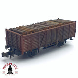 ♻️ 2da mano - Roco vagón de bordes alto con troncos de carga DB  N escala 1:160