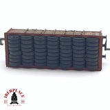 ♻️ 2da mano - Roco vagón de bordes alto con neumáticos de carga DB  N escala 1:160