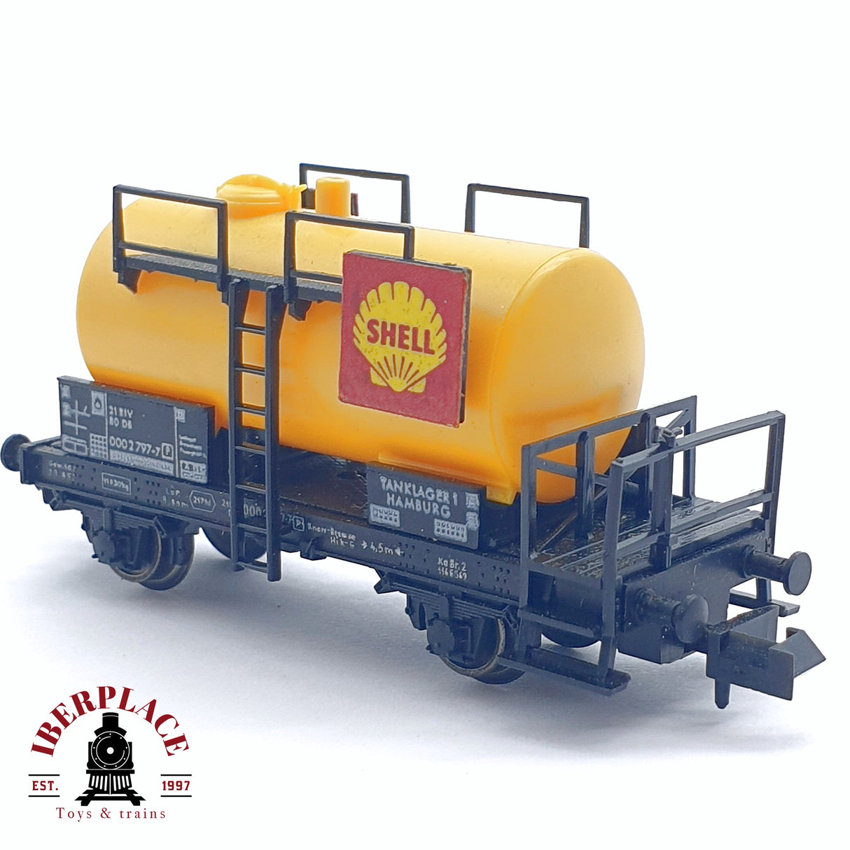 ♻️ 2da mano - Fleischmann 8401 vagon cisterna Shell DB N escala 1:160