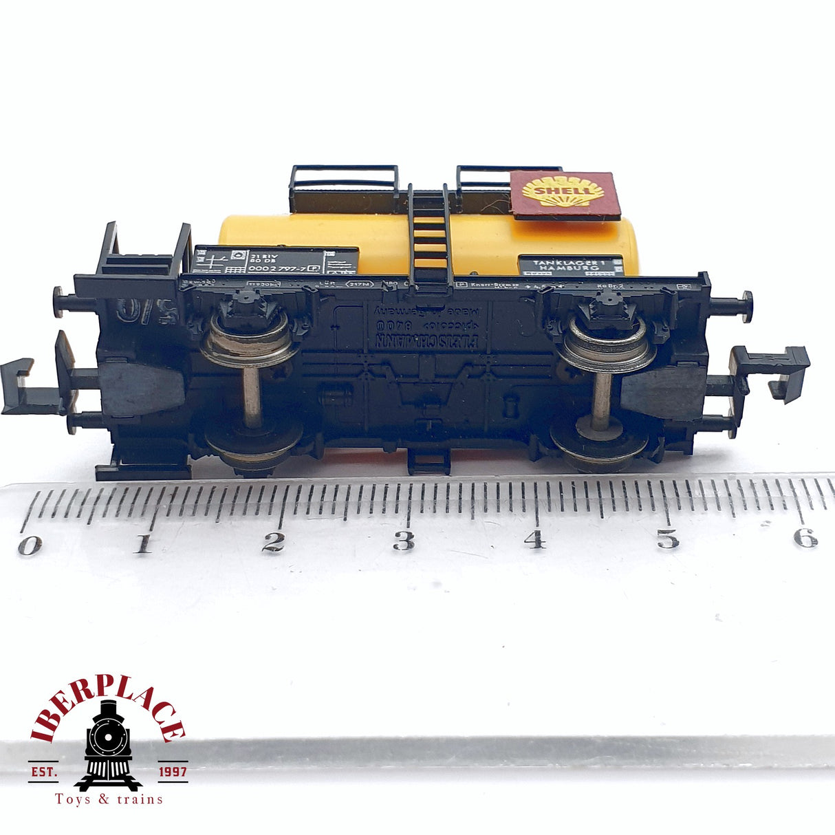 ♻️ 2da mano - Fleischmann 8401 vagon cisterna Shell DB N escala 1:160