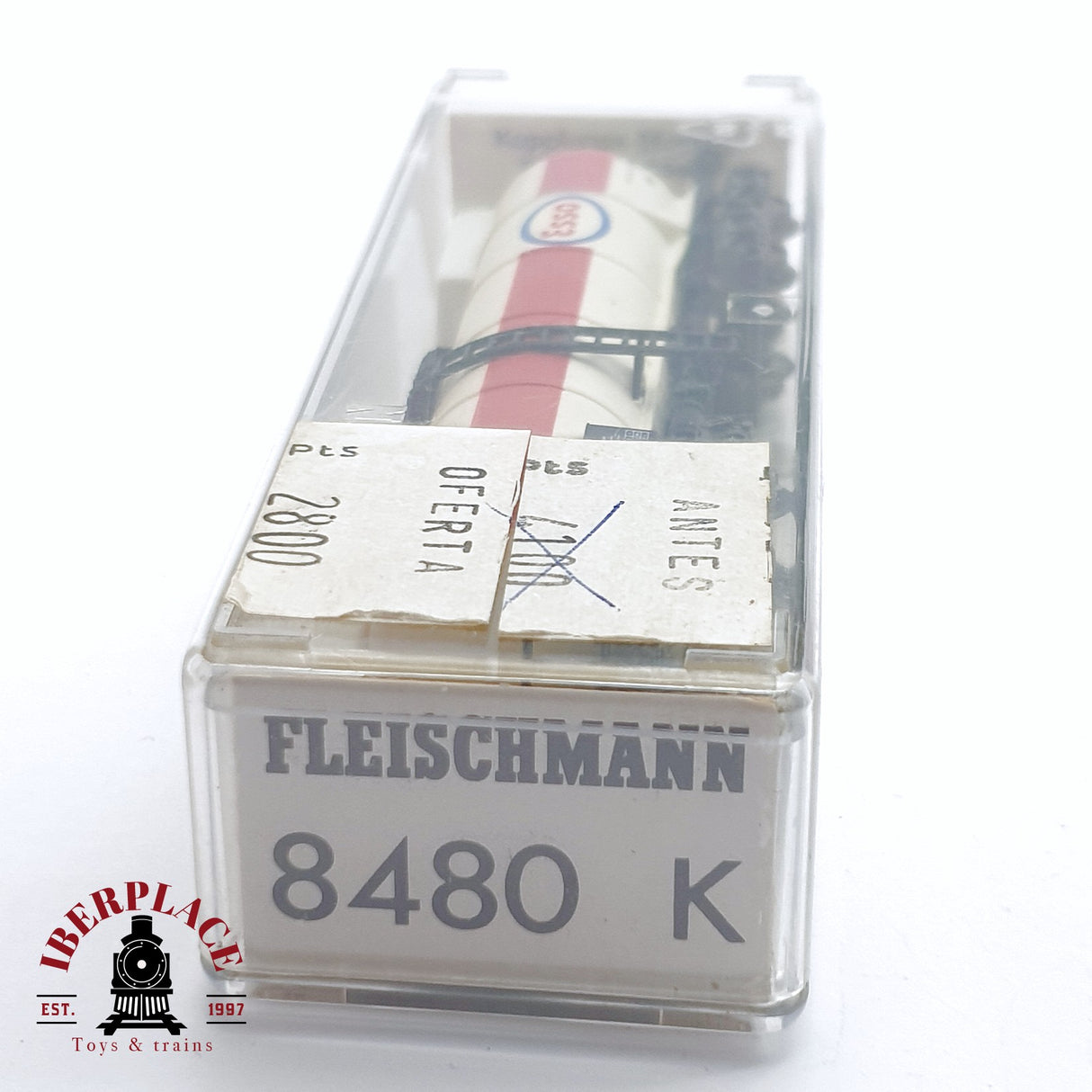 ♻️ 2da mano - Fleischmann 8480K vagón cisterna Esso DB N escala 1:160