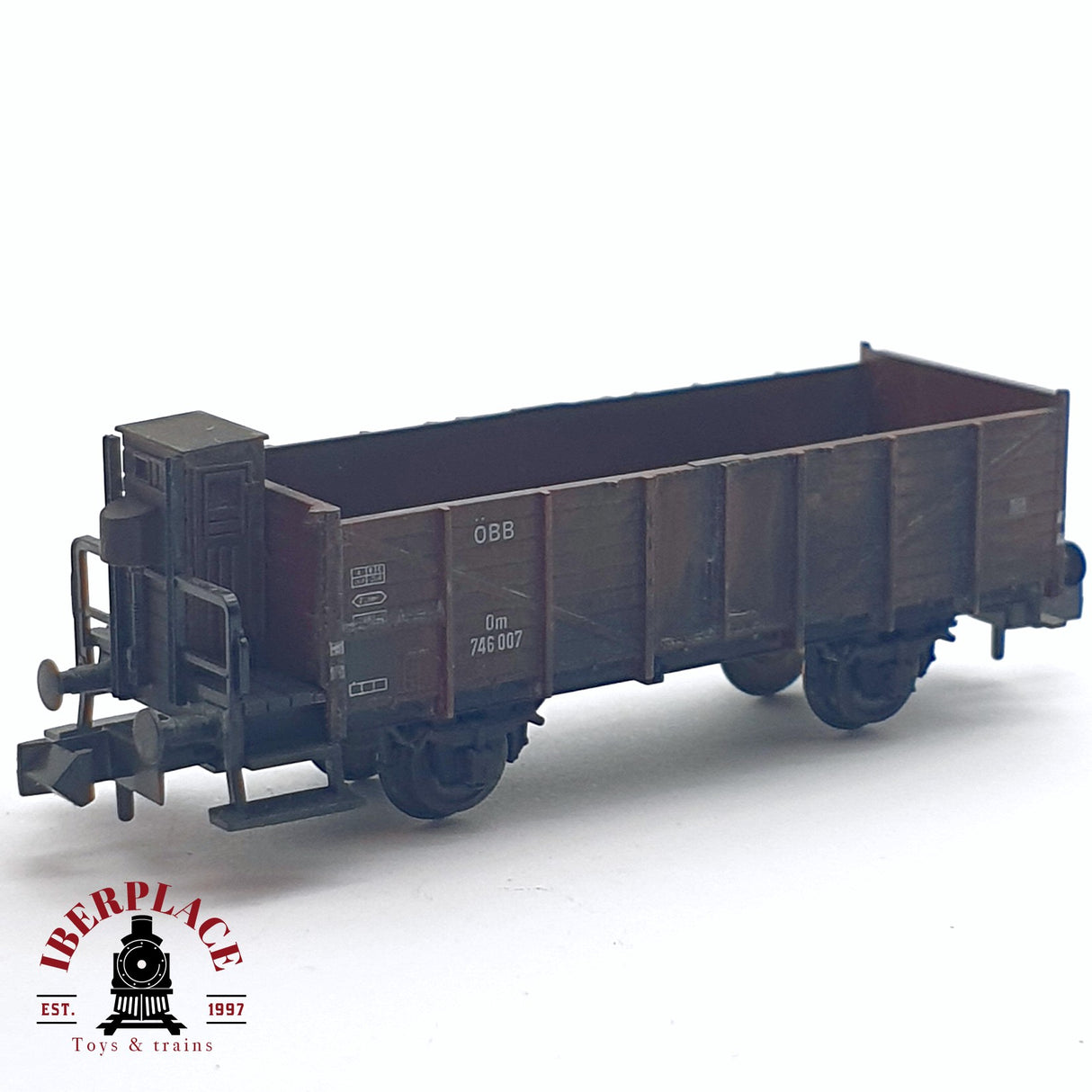 ♻️ 2da mano - Fleischmann 8216A vagón bordes altos ÖBB 746 007 N escala 1:160