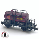 ♻️ 2da mano - Fleischmann 8406 vagón cisterna Minol DR N escala 1:160